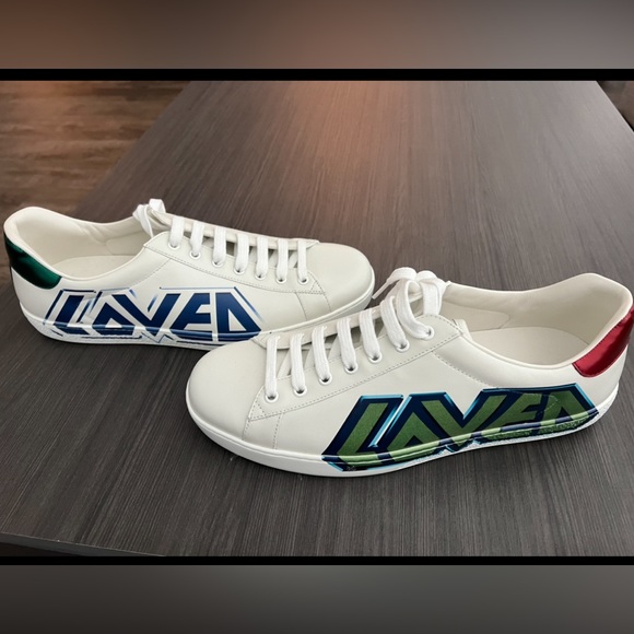 100% authentic Gucci sneakers “loved” size 44 - Picture 1 of 4